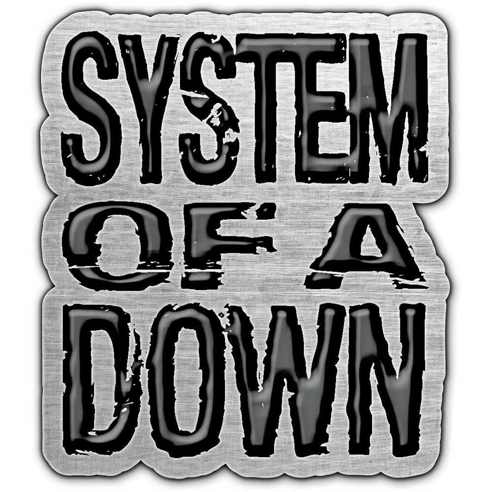 System of a Down Metal Pin Badge - Approx 1 Inch - System of a Down Band Logo - Pinback Badge Button Lapel With Butterfly Clutch Attachment