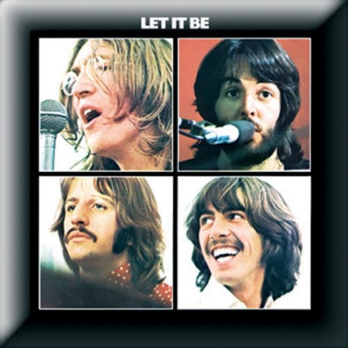 BEATLES Metal Pin Badge - Approx 1 Inch - Beatles Let it Be - Pinback Badge Button Lapel With Butterfly Clutch Attachment