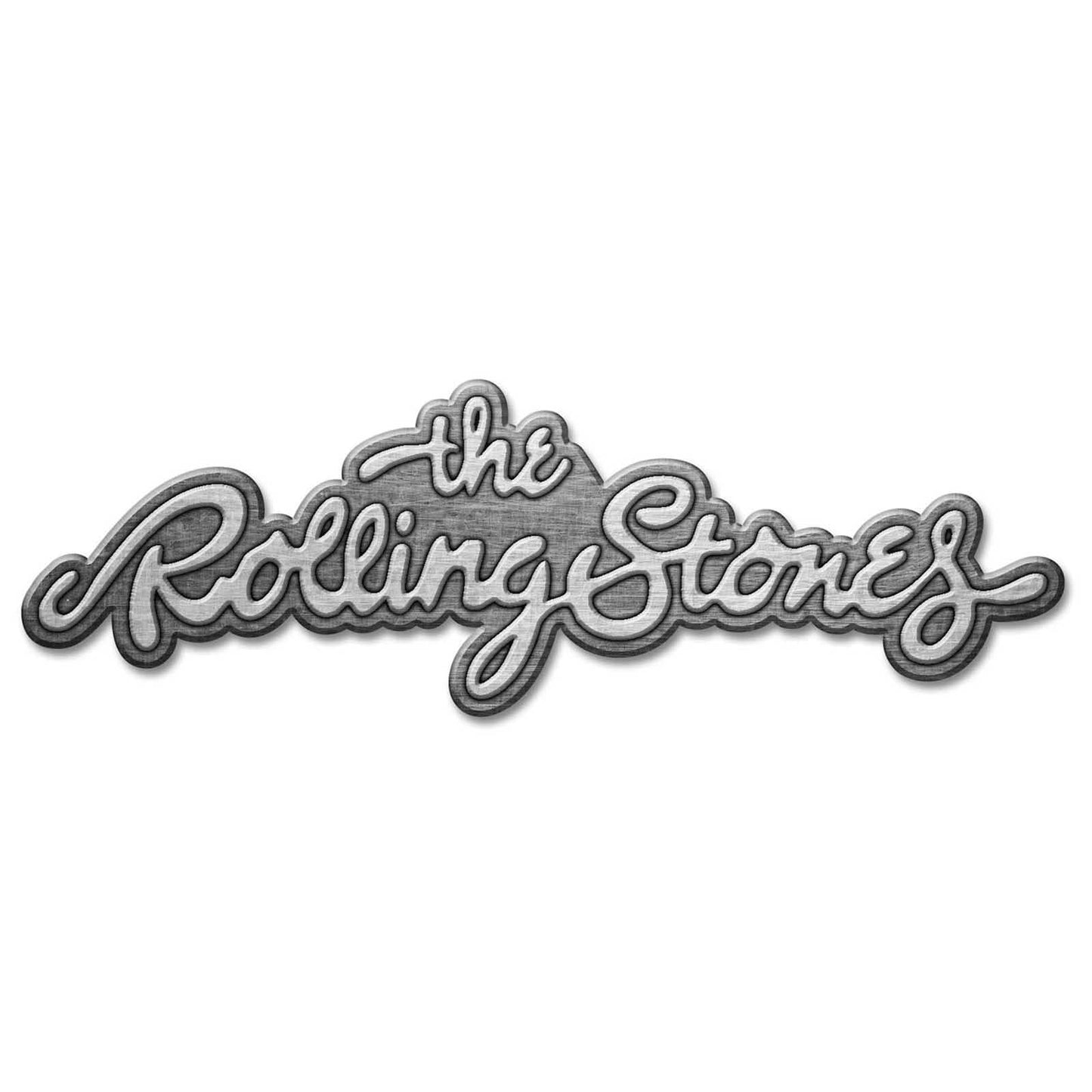 THE ROLLING STONES Cast Metal Pin Badge - Approx 1 Inch - Rolling Stones Logo - Pinback Badge Button Lapel With Butterfly Clutch Attachment