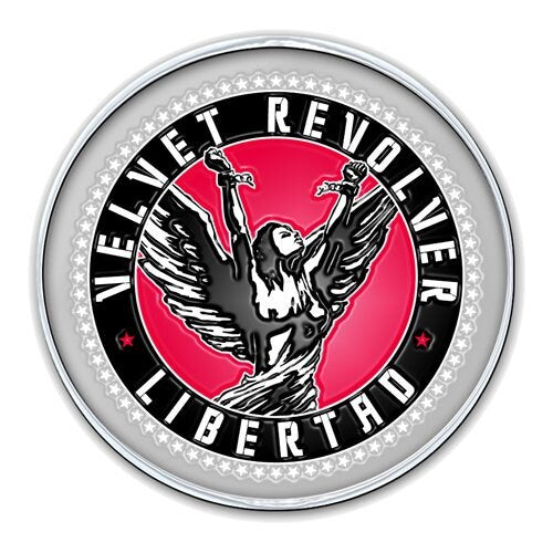 VELVET REVOLVER Metal Pin Badge - Approx 1 Inch - Velvet Revolver Libertad - Pinback Badge Button Lapel With Butterfly Clutch Attachment