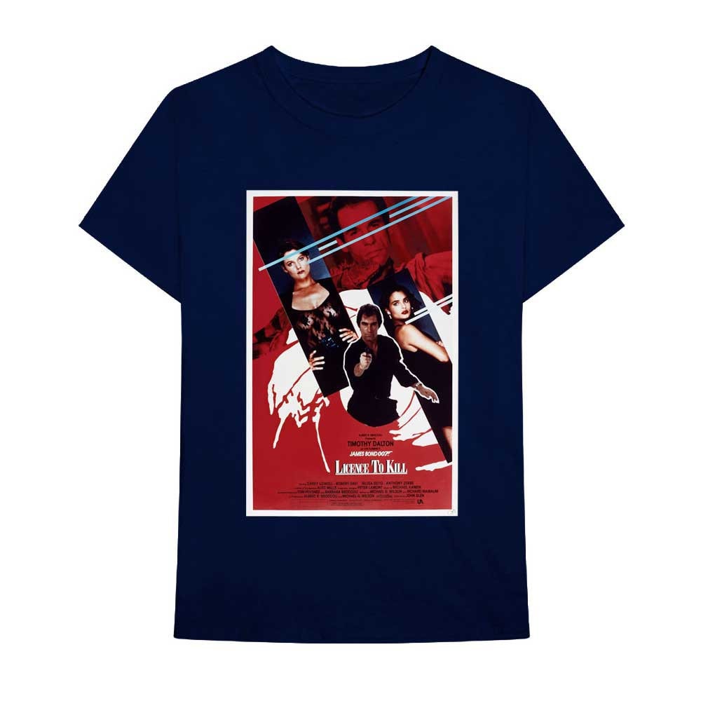 JAMES BOND 007 Licence To Kill Poster T-Shirt Unisex - Made to Order - T-Shirt For Men and Women - Timothy Dalton Classic Movie