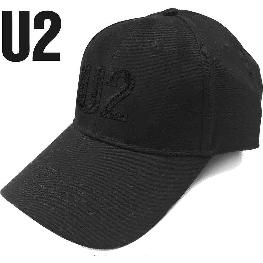 U2 Unisex Cap Hat - Made to Order - Black U2 Band Logo Adjustable Baseball Cap - Officially Licensed!