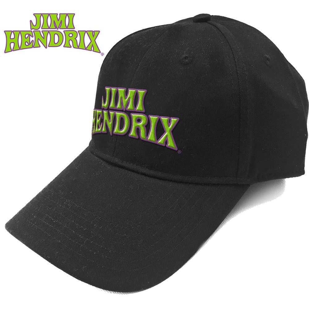 JIMI HENDRIX Unisex Cap Hat - Made to Order - Black Jimi Hendrix Arched Logo Adjustable Baseball Cap - Officially Licensed!