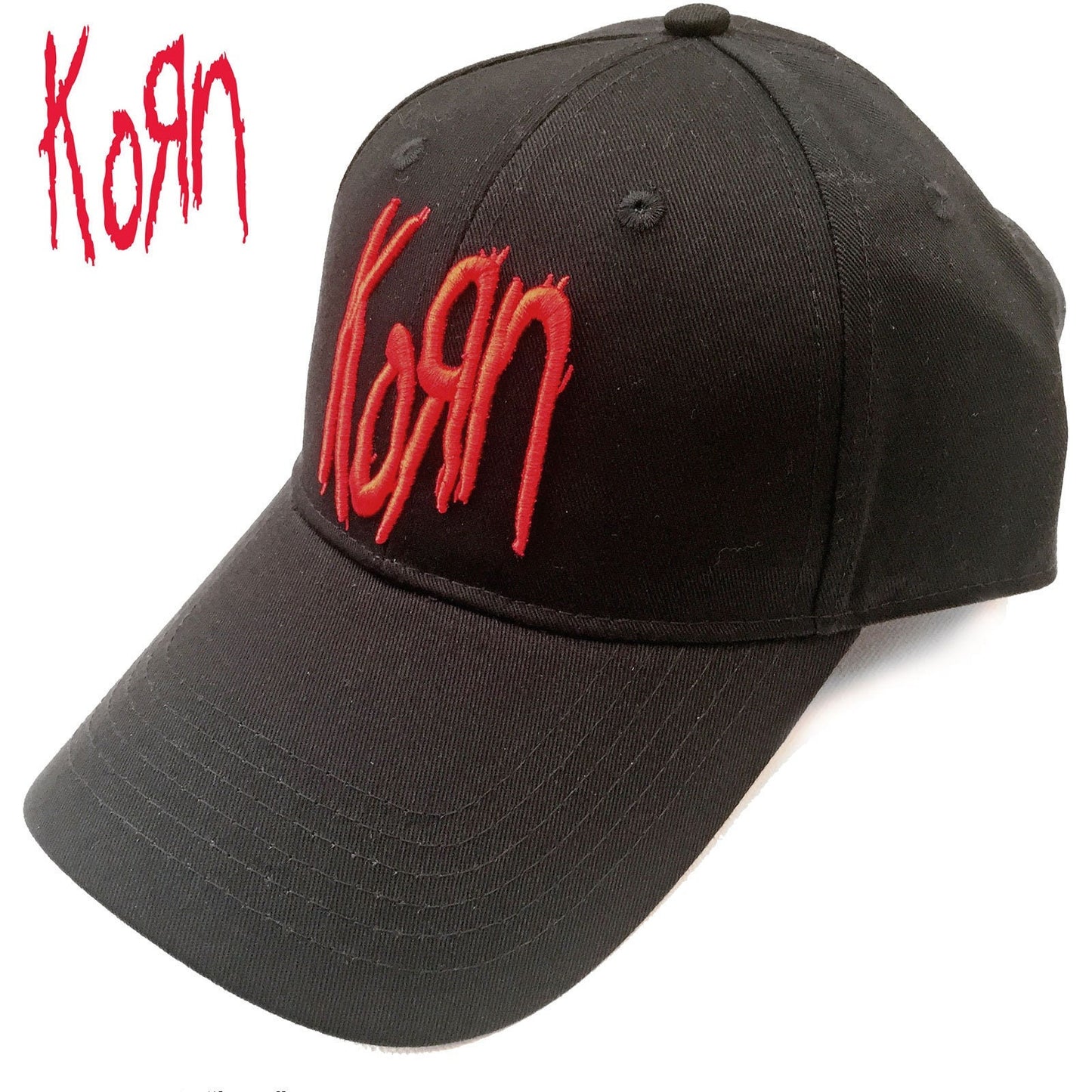 KORN Unisex Cap Hat - Made to Order - Black Korn Logo Adjustable Baseball Cap - Officially Licensed!