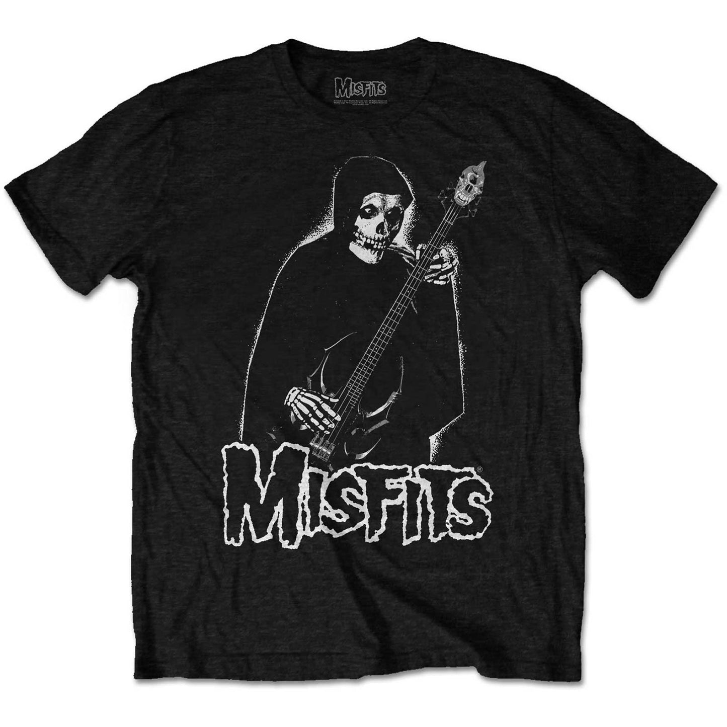 MISFITS Bass Fiend T-Shirt Unisex - Made to Order - Danzig Bass Guitar Front & Back T-Shirt Men Women - Music Metal Rock Band Concert Shirt