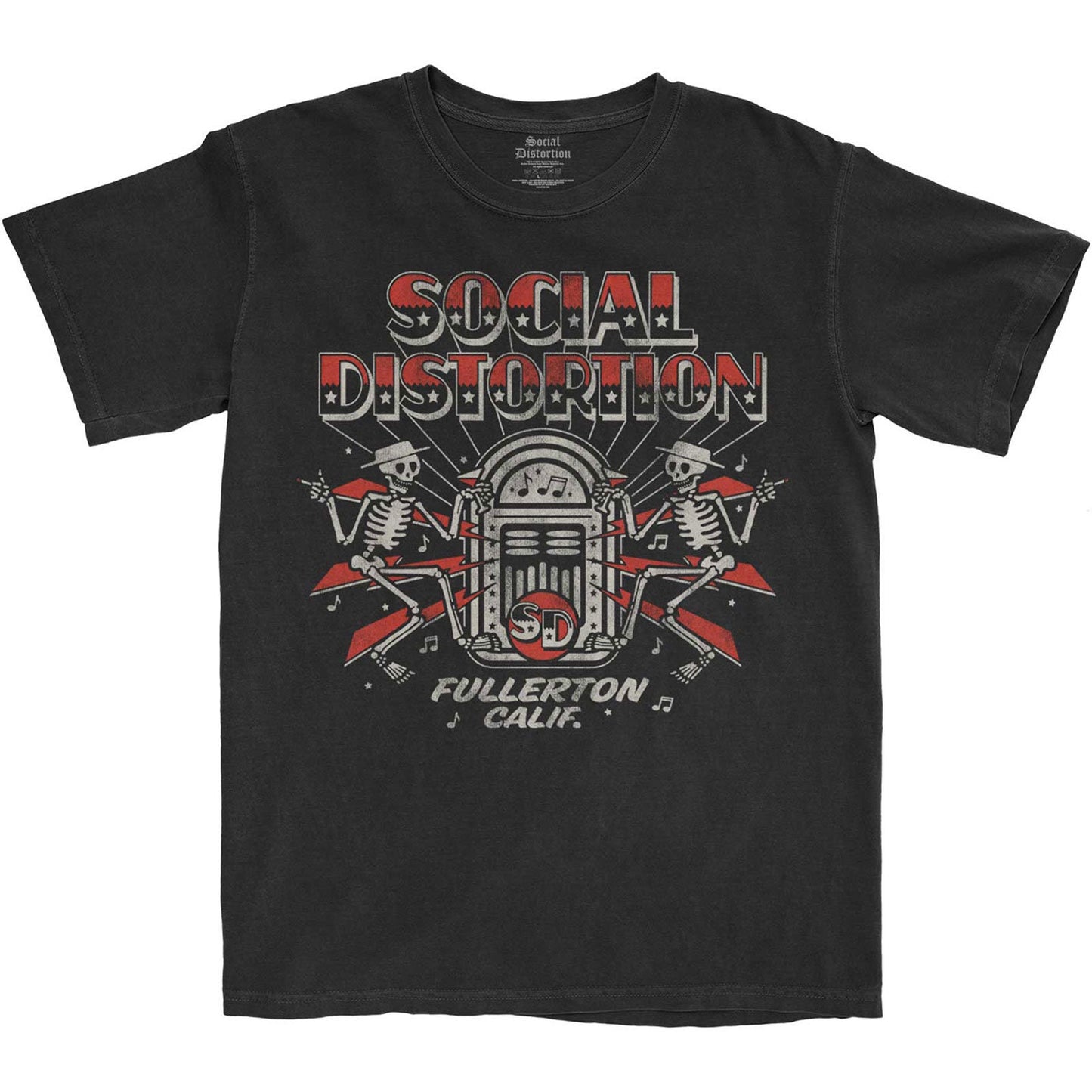 SOCIAL DISTORTION Jukebox Skelly T-Shirt Unisex - Made to Order - T-Shirt For Men and Women - Music Metal Rock Band Concert Shirt