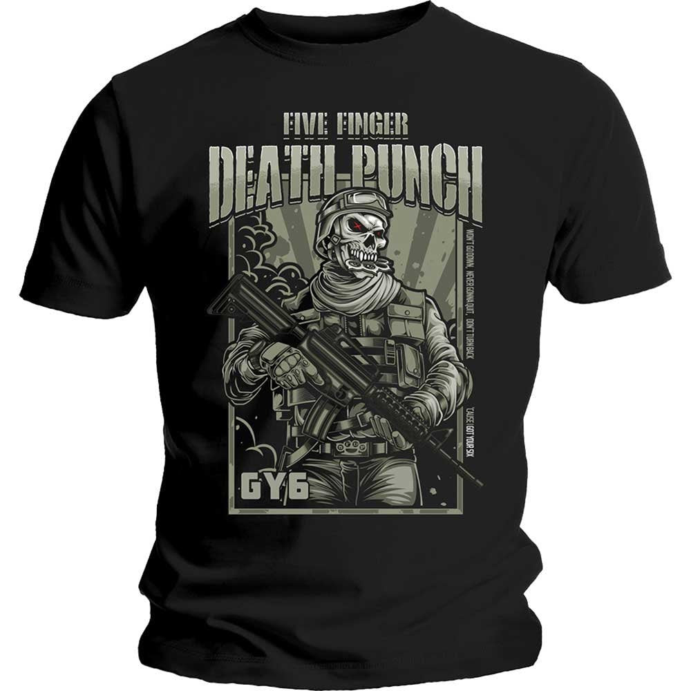 Five Finger Death War Soldier Kill T-Shirt Unisex - Made to Order - T-Shirt For Men and Women - Music Metal Rock Band Concert Shirt
