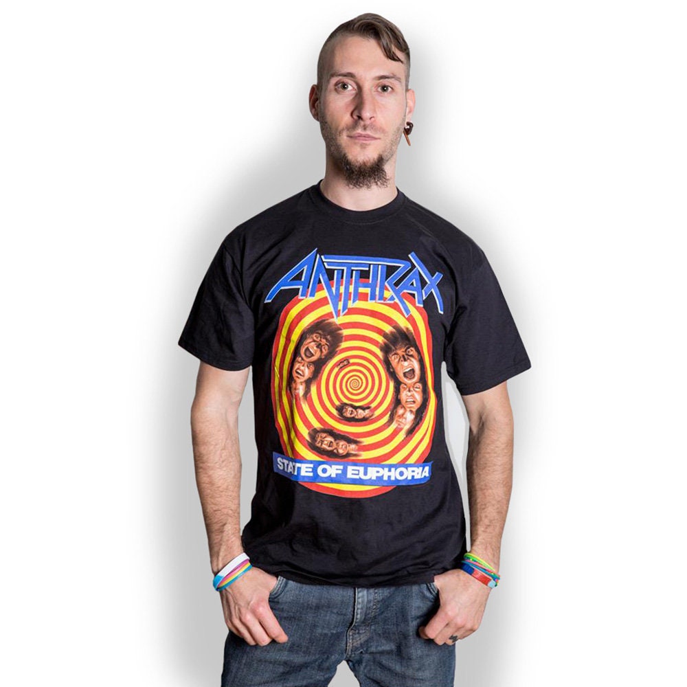 ANTHRAX State of Euphoria T-Shirt Unisex - Made to Order - T-Shirt For Men and Women - Music Metal Rock Band Concert Shirt