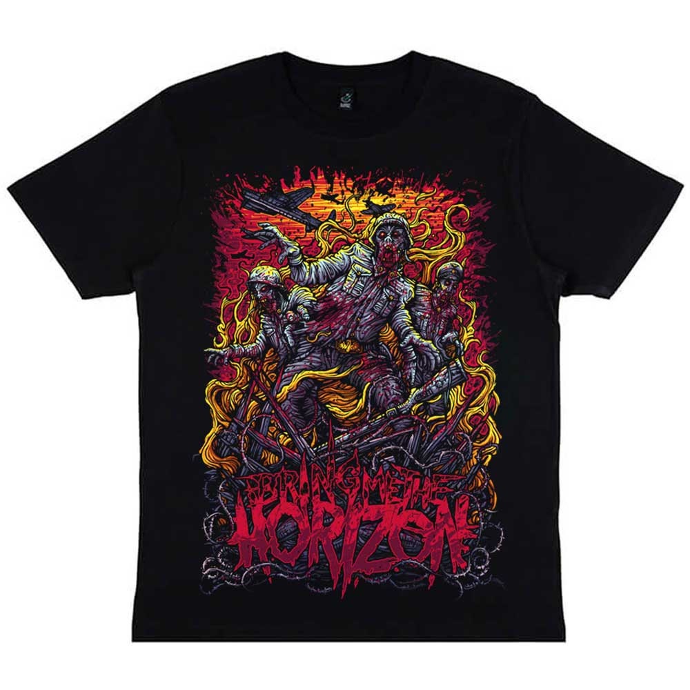 Bring Me The Horizon Zombie Army T-Shirt Unisex - Made to Order - T-Shirt For Men and Women - Music Metal Rock Band Concert Shirt