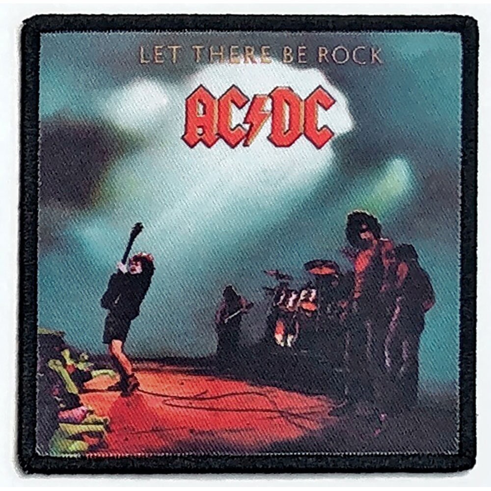 ACDC Let There Be Rock Patch - 3.4x3.4 Inch - AC/DC Let There Be Rock Embroidered Patch Applique Craft Supply - Officially Licensed