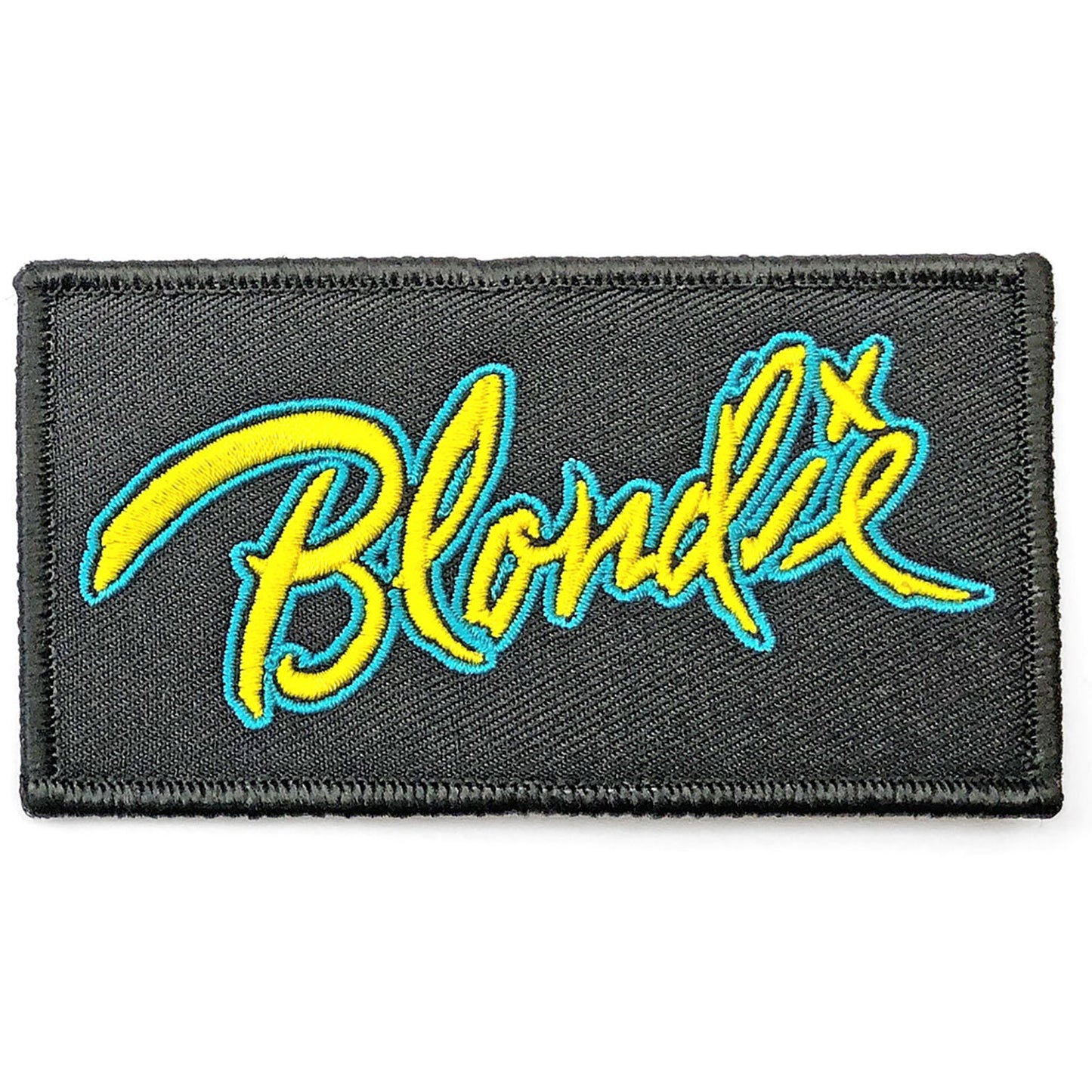 BLONDIE Eat To The Beat Logo Patch - 4x2 Inch - Blondie Logo Embroidered Patch Applique Craft Supply - Officially Licensed