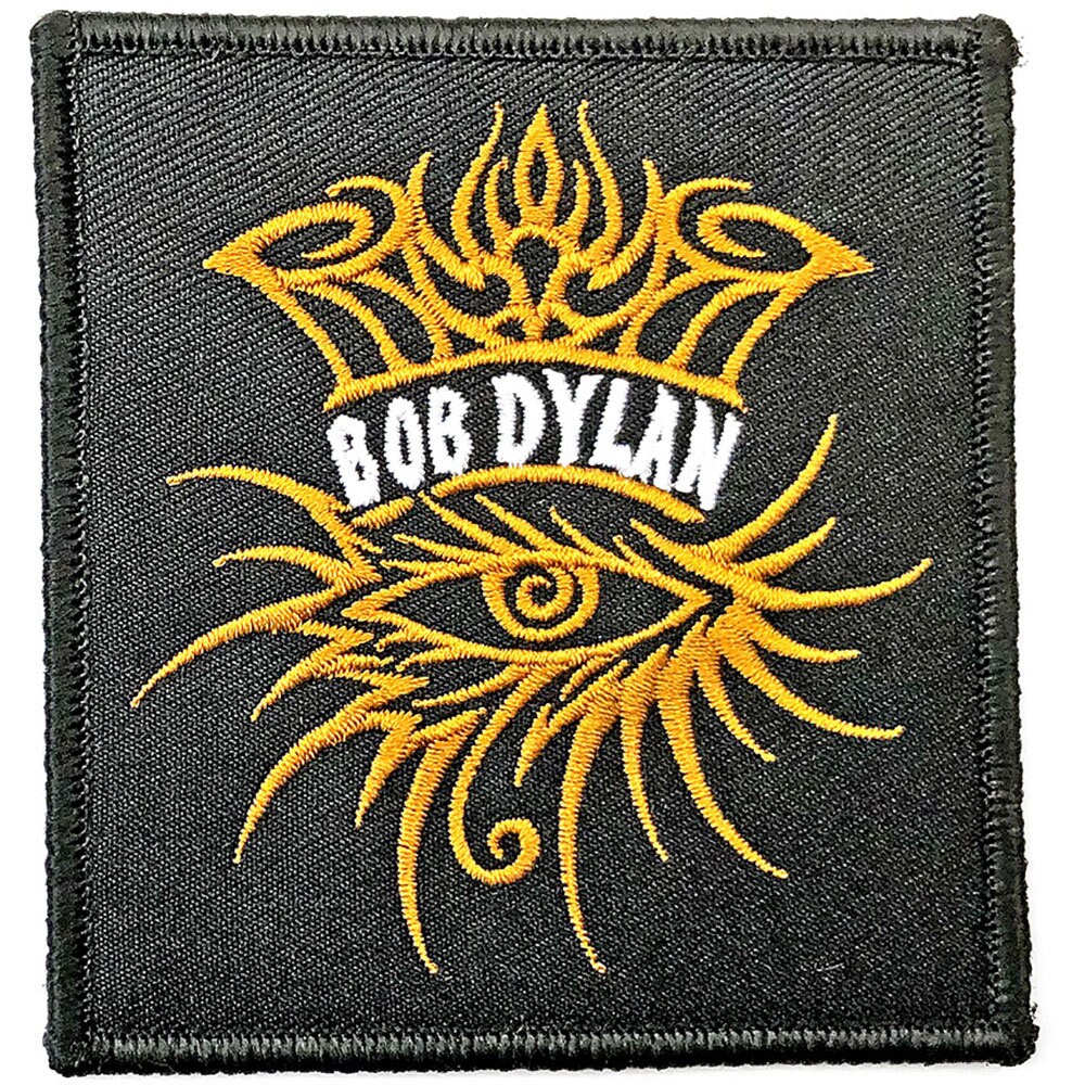 BOB DYLAN Eye Icon Patch - 3.5x3.5 Inch - Legendary Bob Dylan Embroidered Patch Applique Craft Supply - Officially Licensed