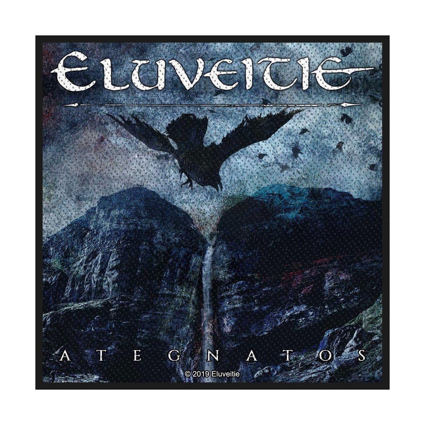 ELUVEITIE Patch - 4x4 Inch - Eluveitie Ategnatos Swiss Folk Metal Band Embroidered Patch Applique Craft Supply - Officially Licensed