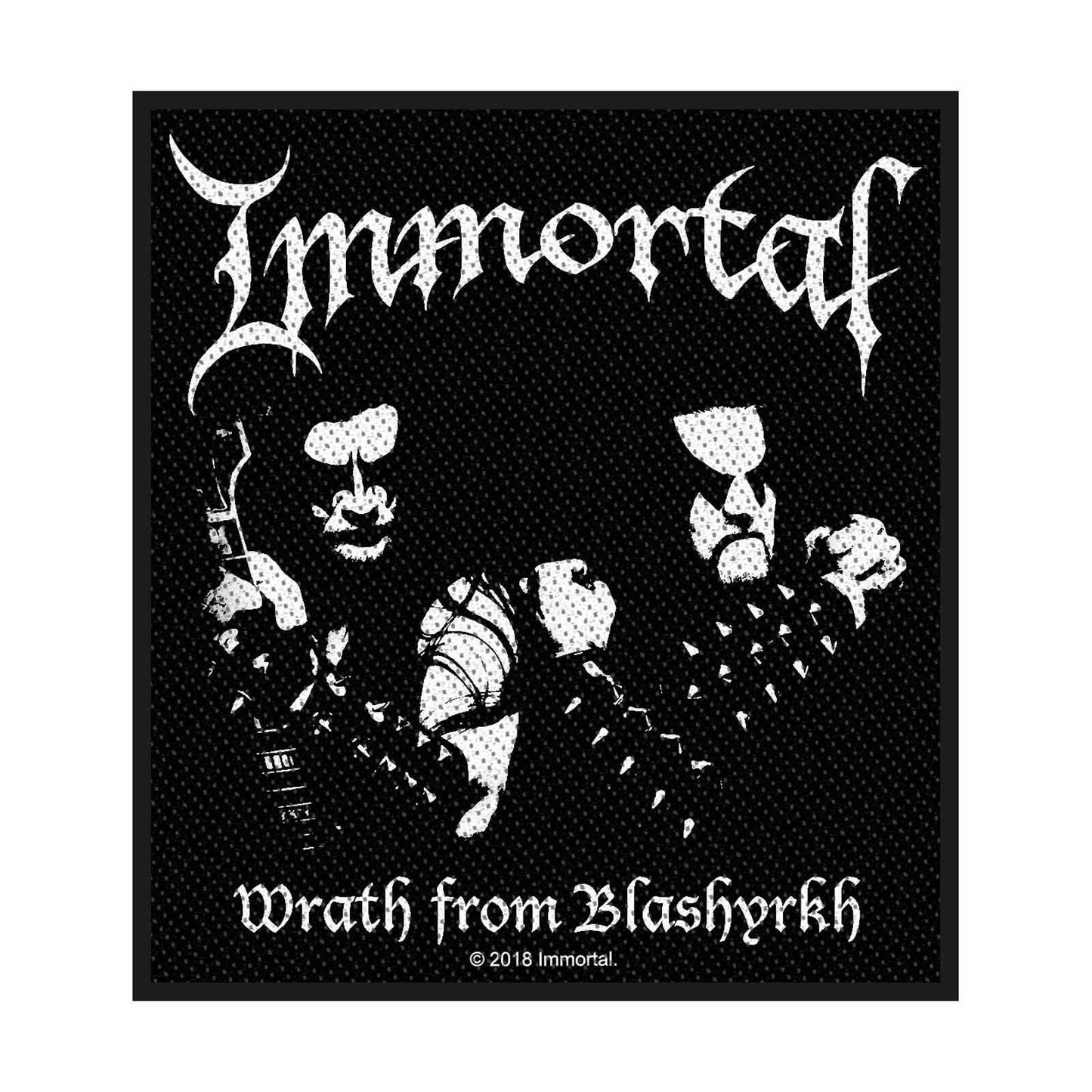 IMMORTAL Wrath of Blashyrkh Patch - 3.5x3.5 Inch - Norwegian Black Metal Band Embroidered Patch Applique Craft Supply - Officially Licensed