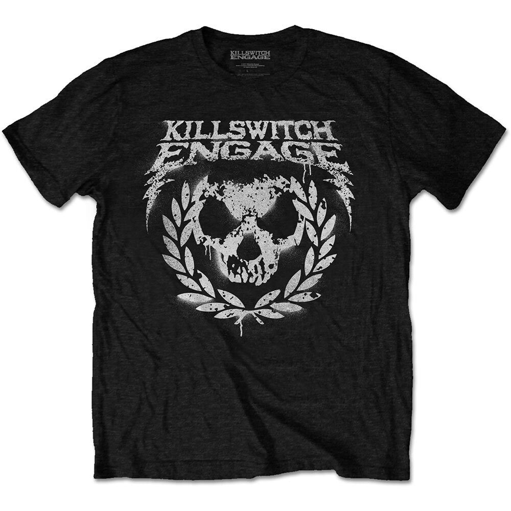 KILLSWITCH ENGAGE Skull Spray Paint T-Shirt Unisex - Made to Order - T-Shirt For Men and Women - Music Metal Rock Band Concert Shirt