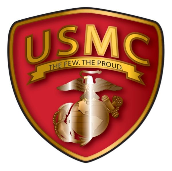 USMC The Few The Proud Vinyl Decal Sticker -  3.75 Inch - United States Marines Clear Decal For Car Truck Window Vehicle Military