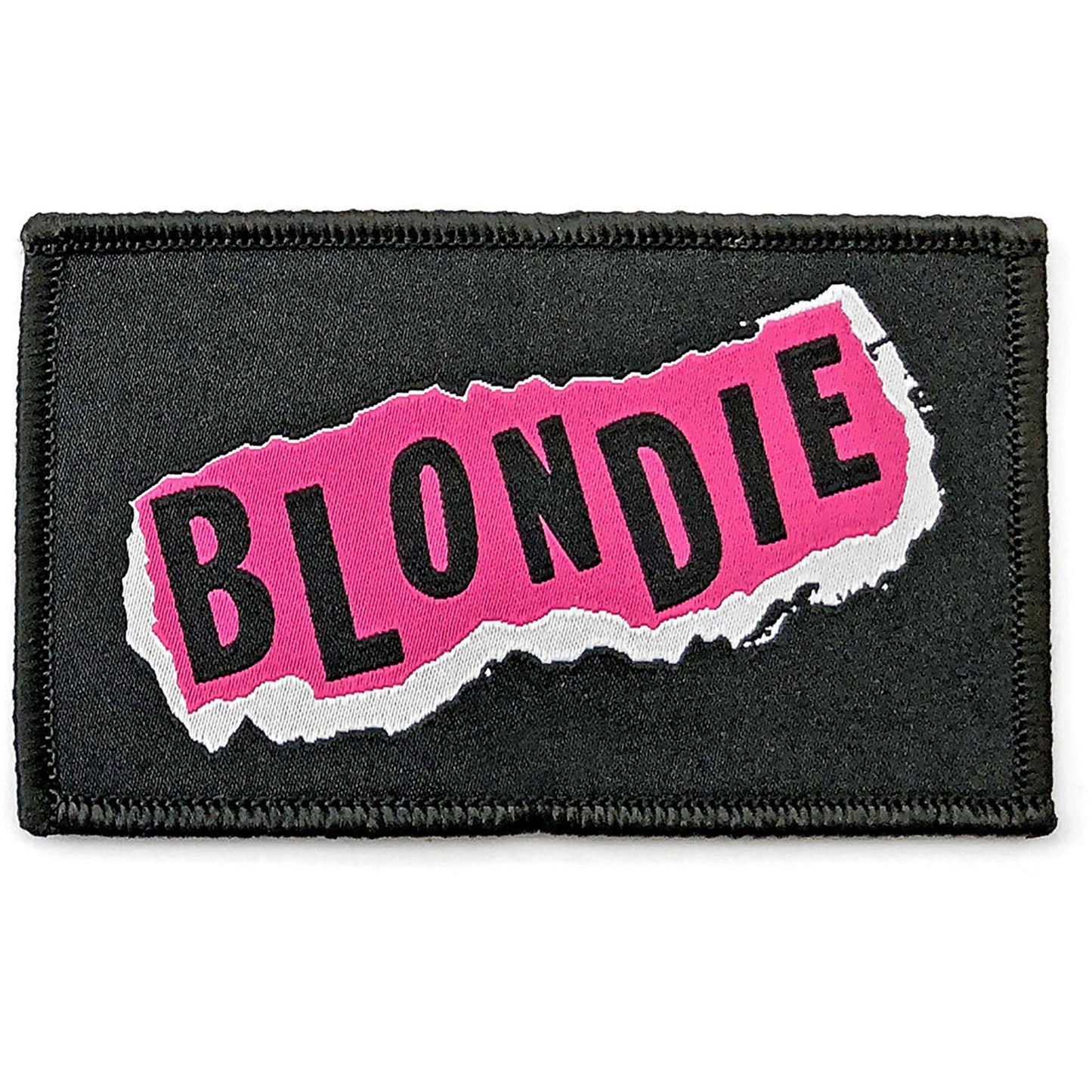 BLONDIE Punk Logo Patch - Approx 4x4 Inch - Blondie Embroidered Patch Applique Craft Supply - Officially Licensed