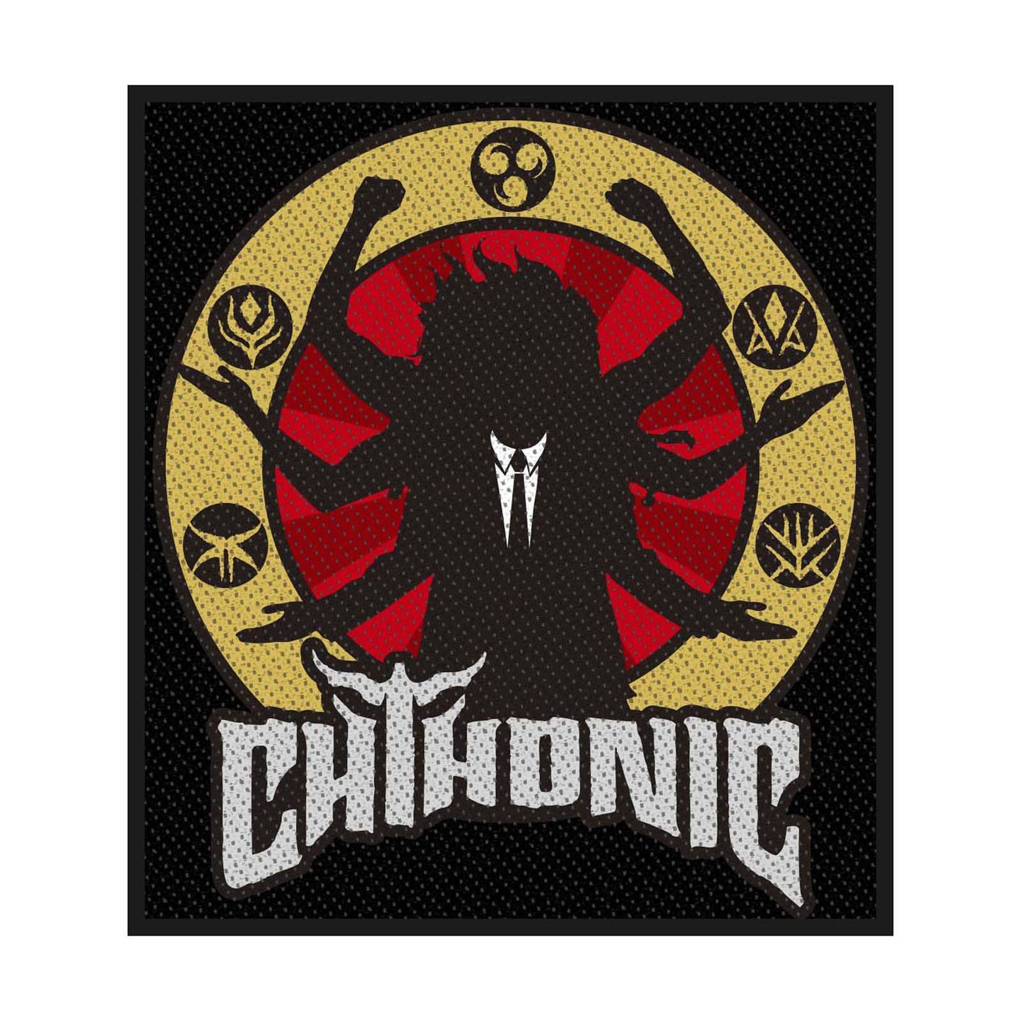 CHTHONIC Deity Patch - Approx 3.5x4 Inch - Chthonic Embroidered Patch Applique Craft Supply - Officially Licensed