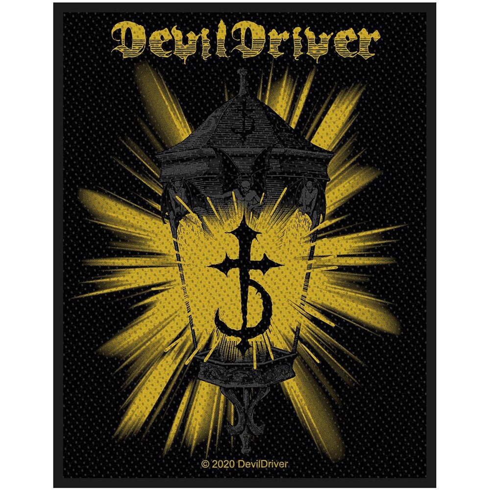 DEVILDRIVER Lantern Patch - Approx 4x3 Inch - Heavy Metal Band Album Embroidered Patch Applique Craft Supply - Officially Licensed