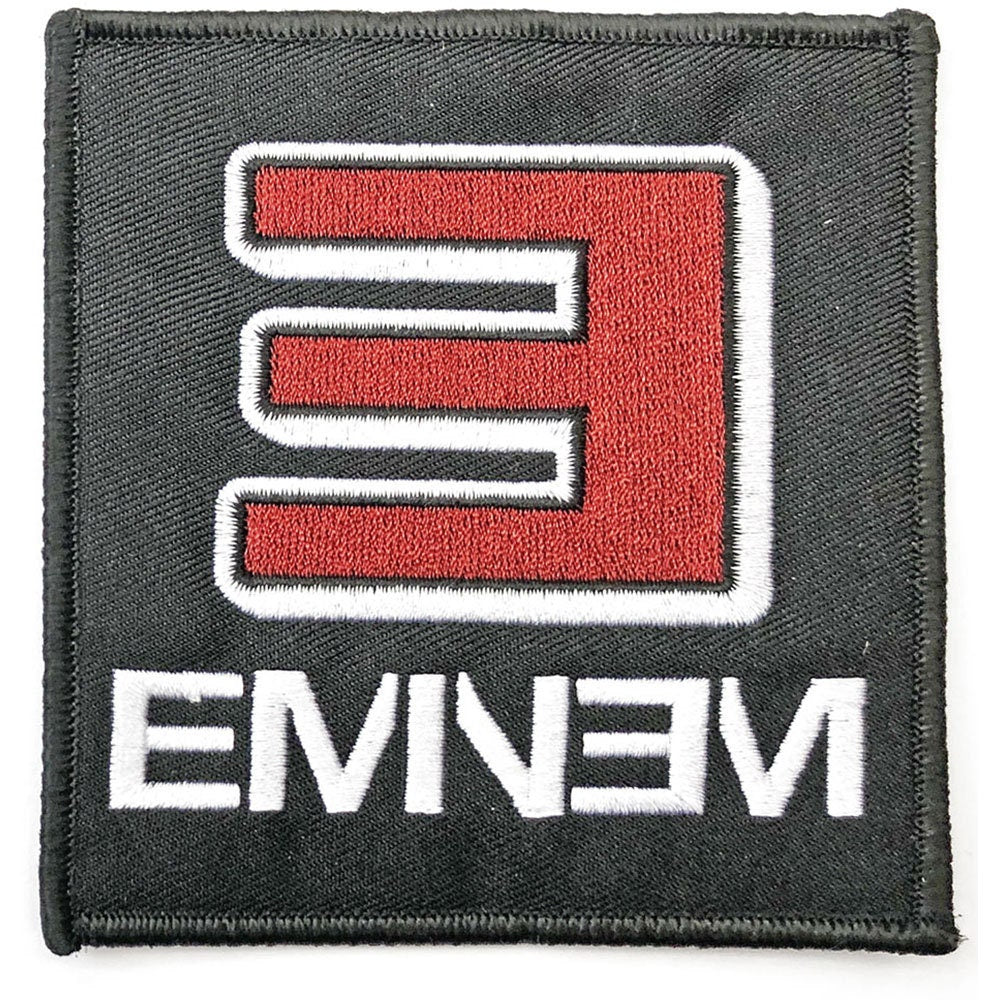 EMINEM Patch - 4x4 Inch - Eminem Reversed E Logo Embroidered Patch Applique Craft Supply - Officially Licensed