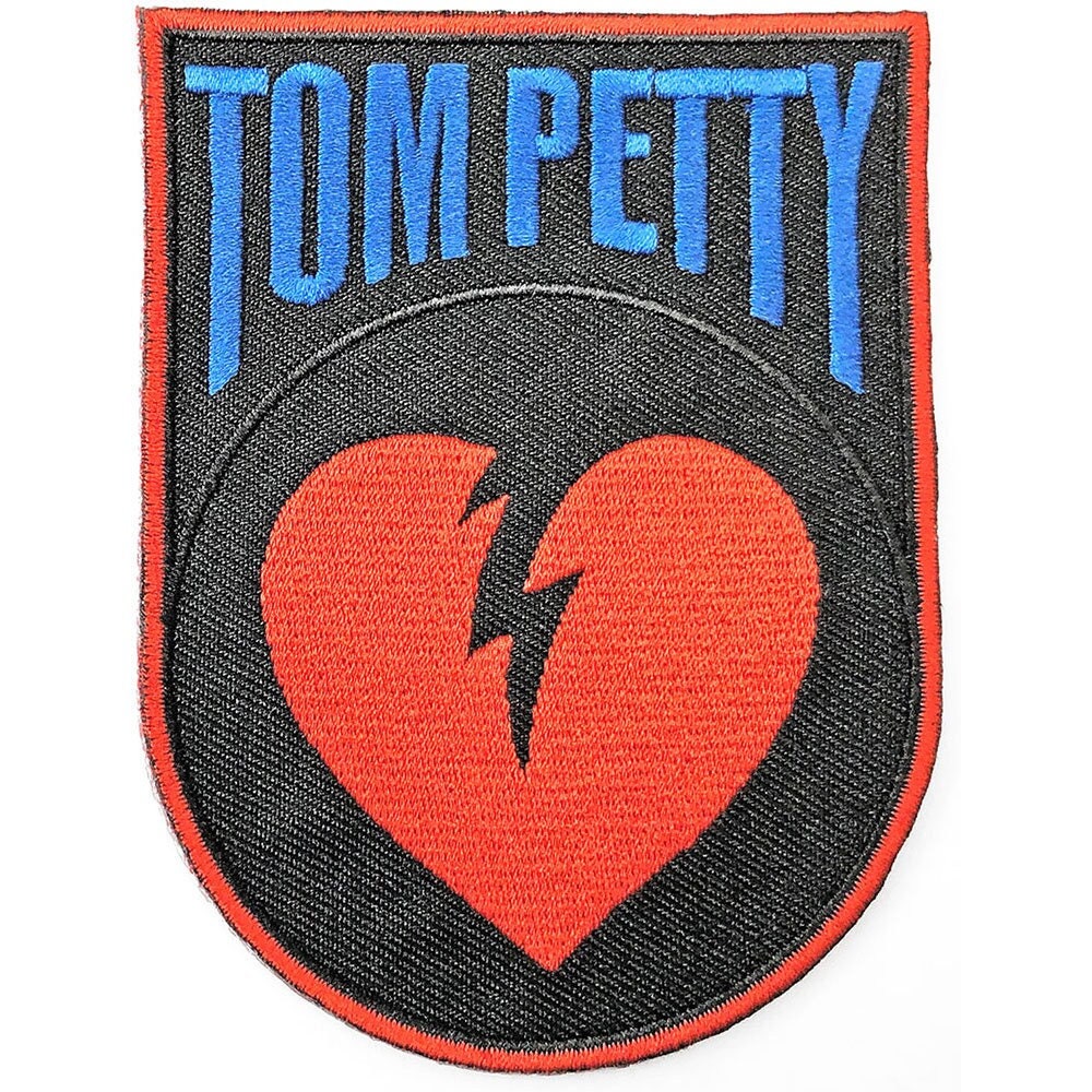 TOM PETTY Patch - Approx 4X3 Inch - Tom Petty The Heartbreakers Heart Break Embroidered Patch Applique Craft Supply - Officially Licensed