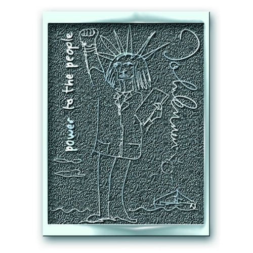 JOHN LENNON Cast Metal Pin Badge - 1 Inch - Lennon Power to the People Beatles - Pinback Badge Button Lapel With Butterfly Clutch Attachment