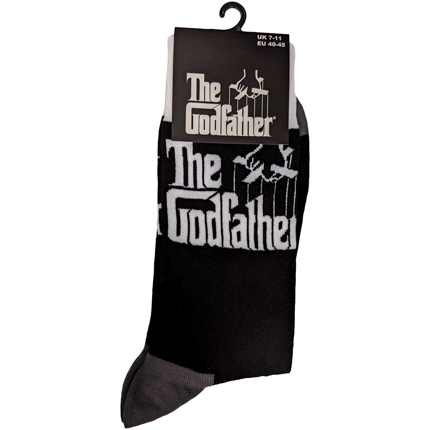 THE GODFATHER Socks - Movie White Pattern Unisex Ankle Socks - Men's Adult 8-12 - Officially Licensed Craft Costume Supply