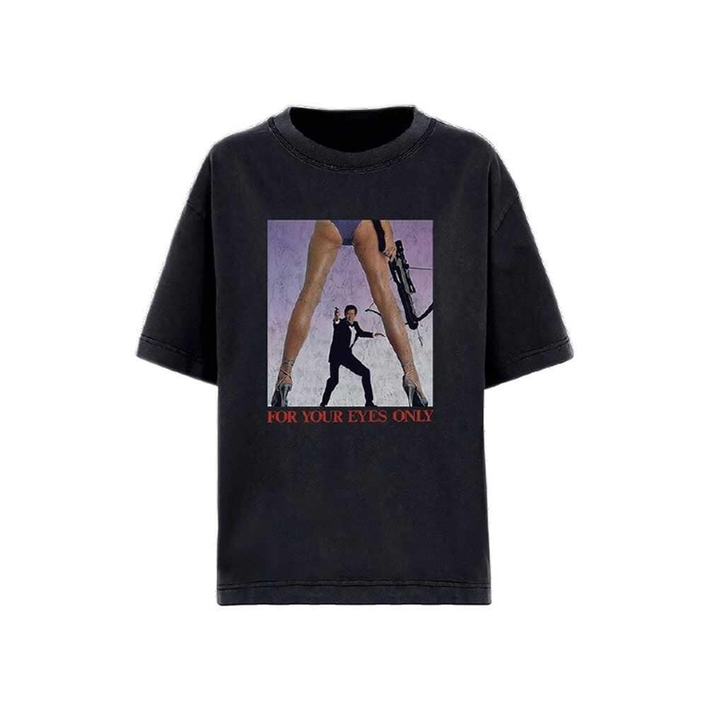 JAMES BOND 007 For Your Eyes Only T-Shirt Unisex - Made to Order - T-Shirt For Men and Women - Roger Moore Classic Movie