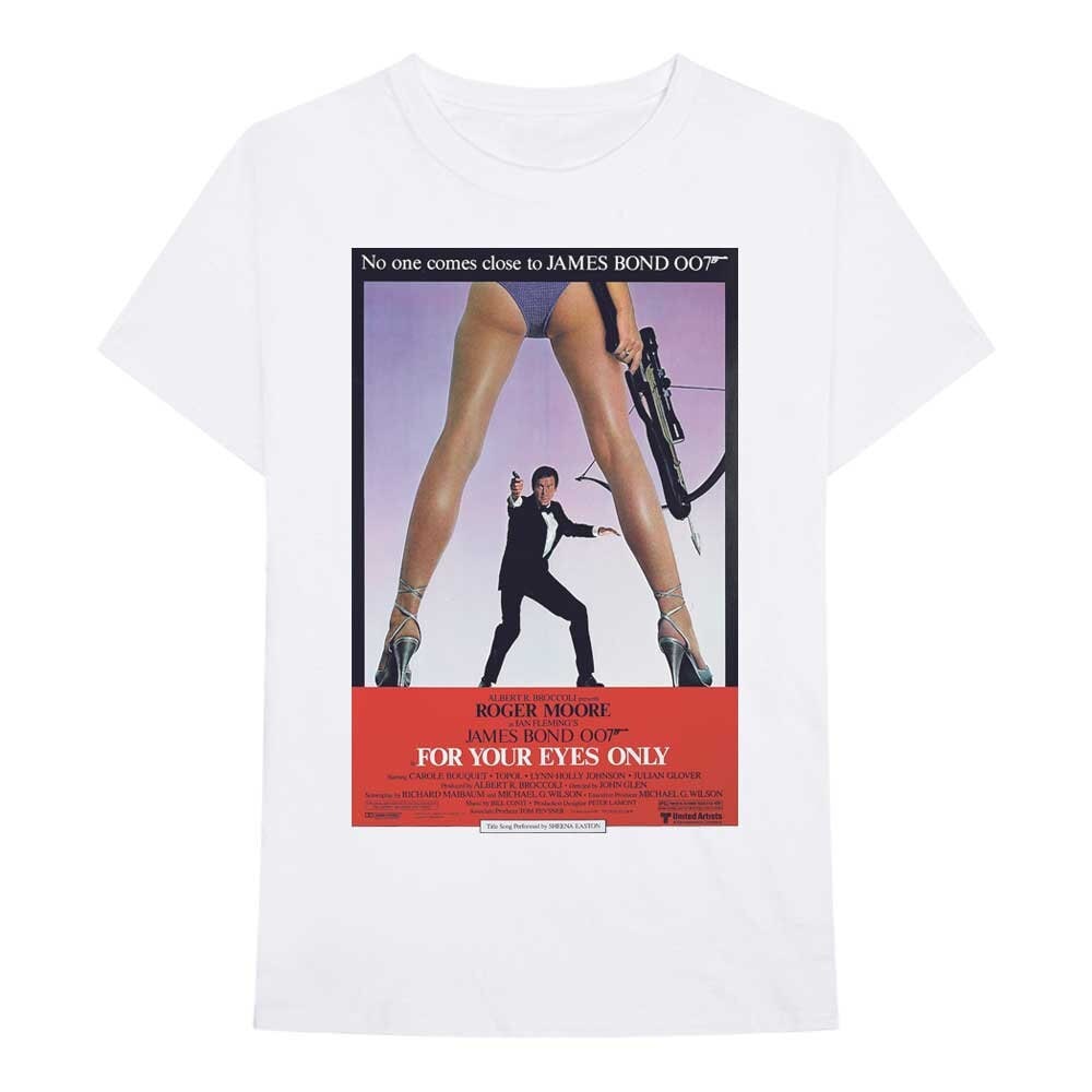 JAMES BOND 007 For Your Eyes Only Poster T-Shirt Unisex - Made to Order - T-Shirt For Men and Women - Roger Moore Classic Movie