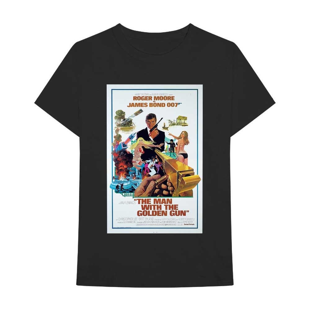 JAMES BOND 007 The Man With The Golden Gun Poster T-Shirt Unisex - Made to Order - T-Shirt For Men and Women - Roger Moore Classic Movie