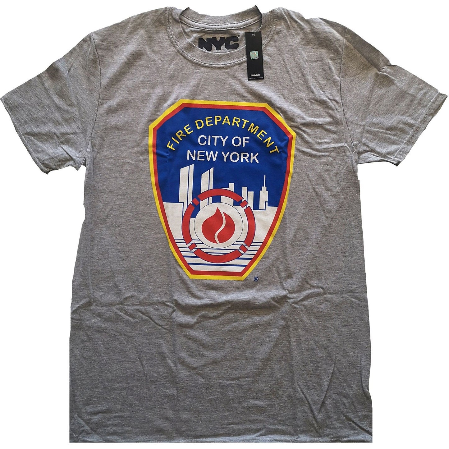 FDNY New York Fire Dept Logo T-Shirt Unisex - Made to Order - T-Shirt Men Women - Firefighter City of New York Badge - Officially Licensed