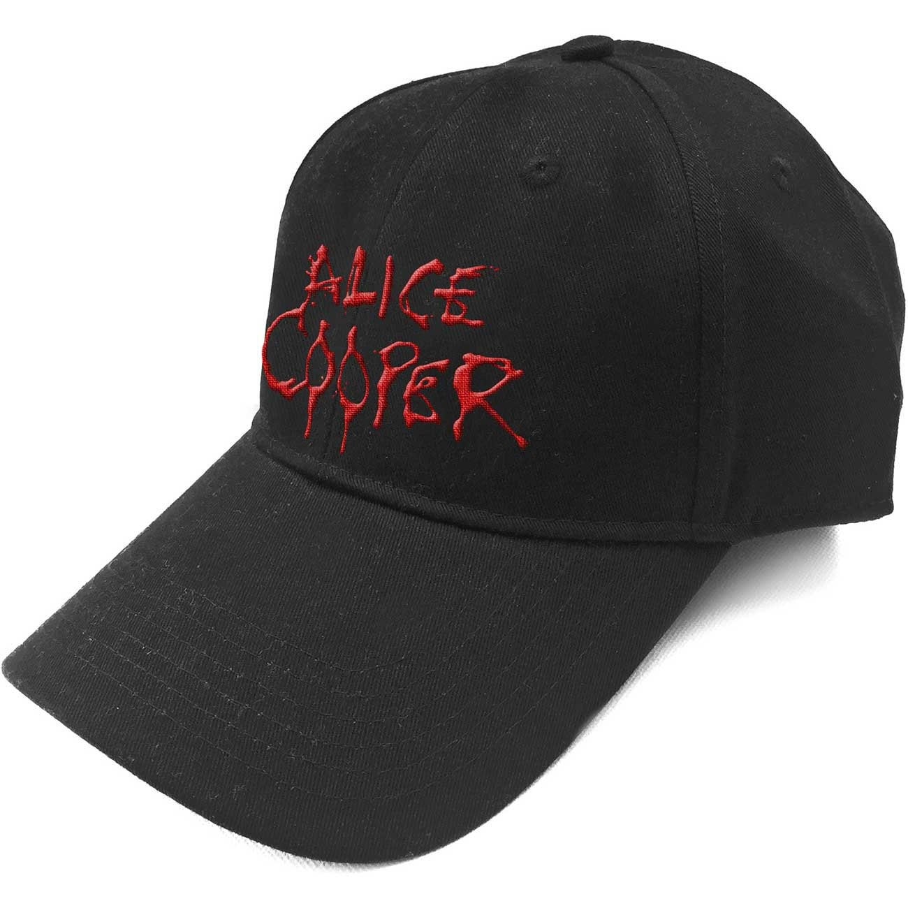 ALICE COOPER Unisex Cap Hat - Made to Order - Black Dripping Logo Alice Cooper Adjustable Baseball Cap - Officially Licensed!