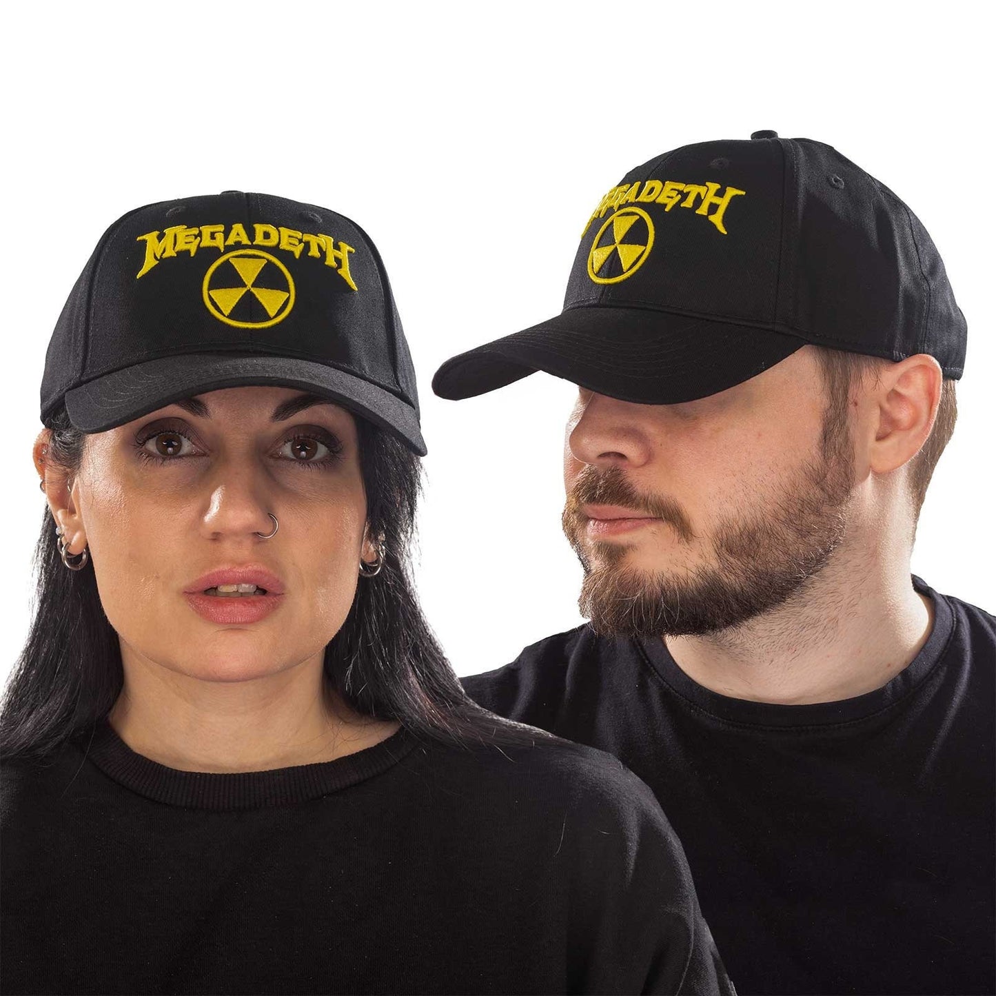 MEGADETH Unisex Cap Hat - Made to Order - Black Megadeth Hazard Logo Adjustable Baseball Cap - Officially Licensed!