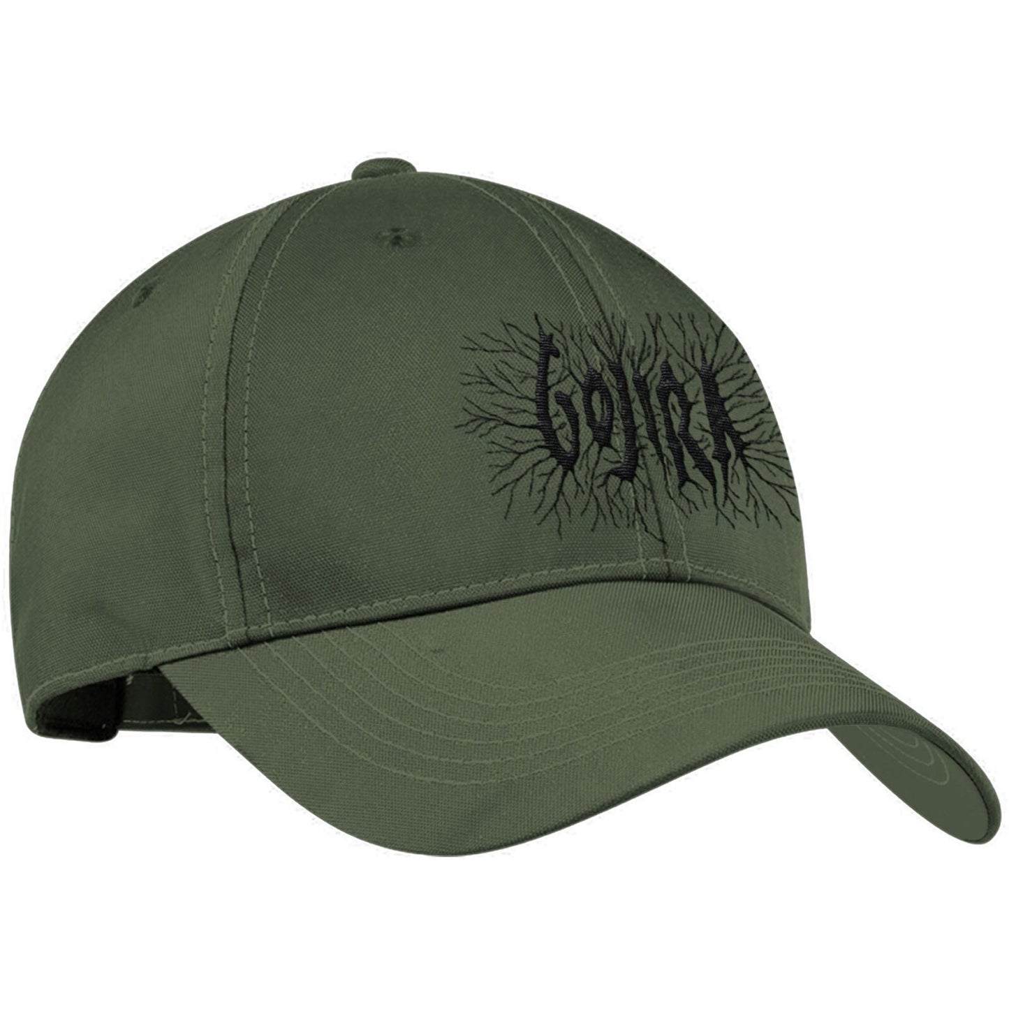 GOJIRA Unisex Cap Hat - Made to Order - Military Green Gojira Branches Logo Adjustable Baseball Cap - Officially Licensed!