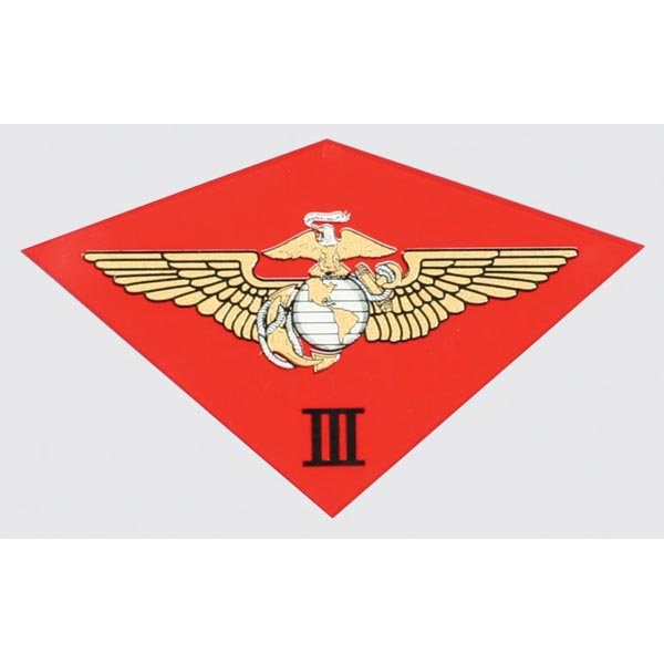 3rd Marine Aircraft Wing Vinyl Decal Sticker - Approx 5.25x3.25 Inch - United States Marine Corps USMC - Military Decal For Car Truck Window