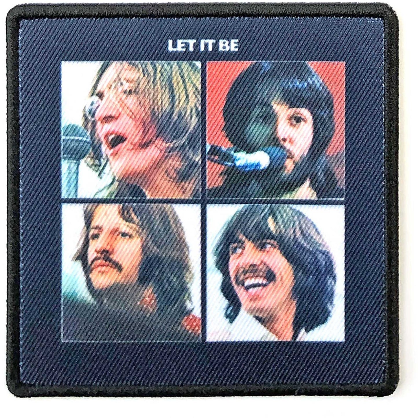 THE BEATLES Patch - 3.25x3.25 Inch - Beatles Let It Be Album Cover Embroidered Patch Applique Craft Supply - Officially Licensed