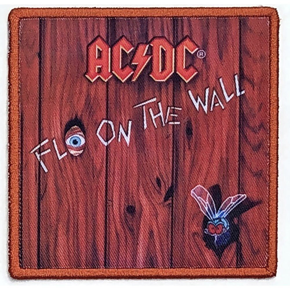 ACDC Fly On The Wall Patch - 3.4x3.4 Inch - AC/DC Fly On The Wall Album Embroidered Patch Applique Craft Supply - Officially Licensed
