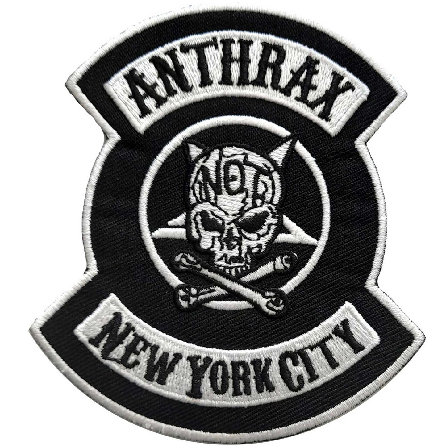 ANTHRAX NYC Patch - 3x3.25 Inch - Anthrax New York City Embroidered Patch Applique Craft Supply - Officially Licensed