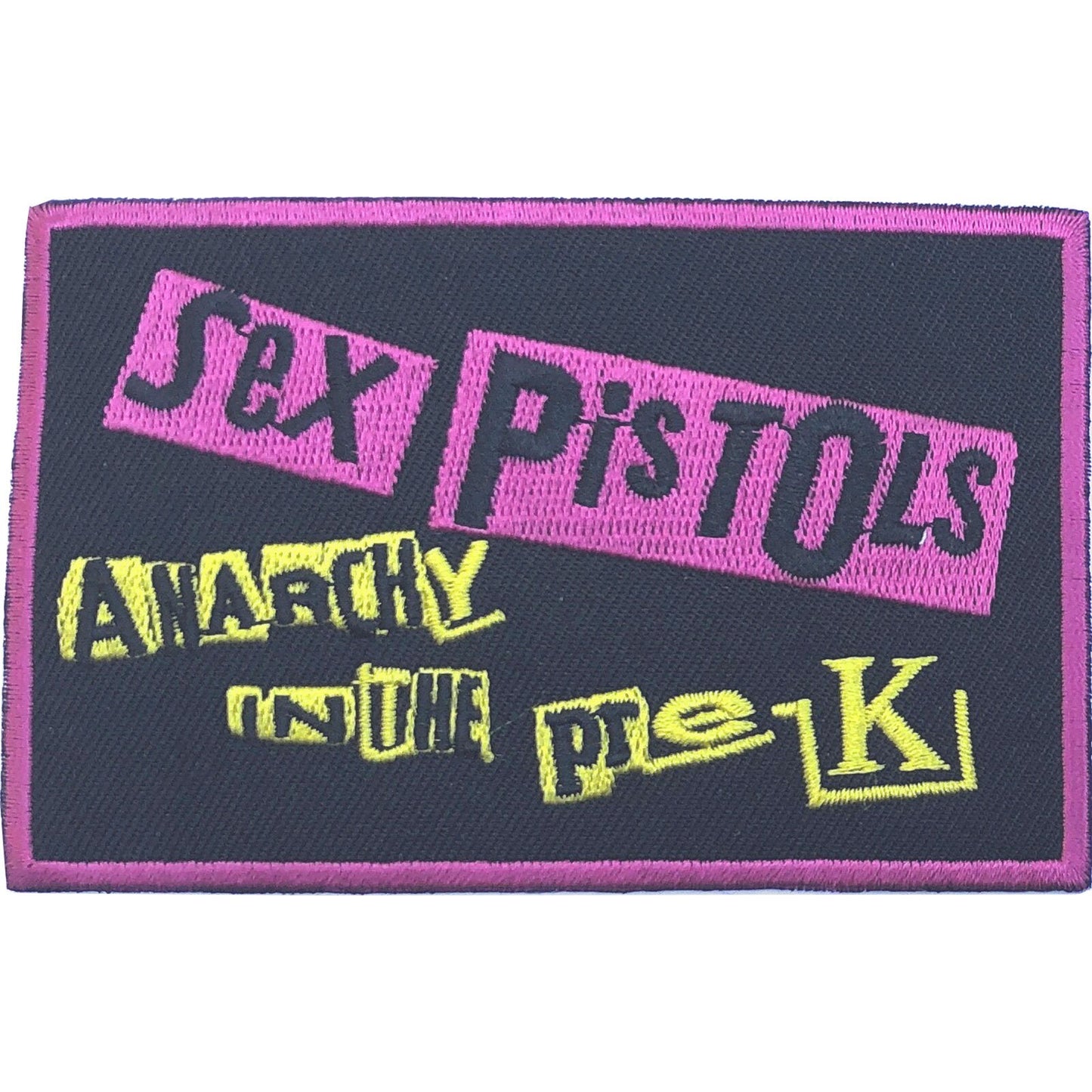 THE SEX PISTOLS Anarchy Patch - 4x2.5 Inch - Sex Pistols In The Pre Uk Embroidered Patch Applique Craft Supply - Officially Licensed