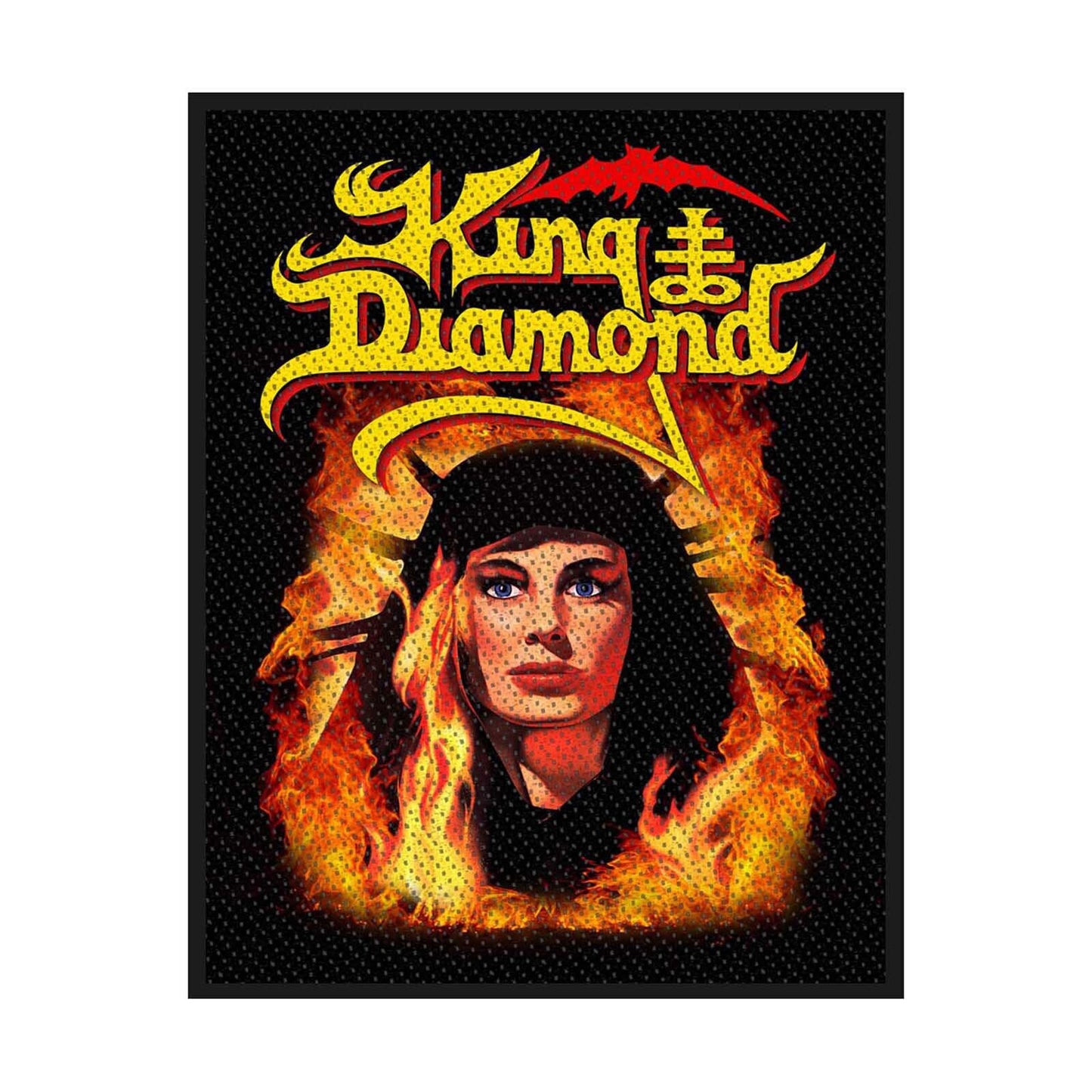 KING DIAMOND Fatal Portrait Patch - 4x3 Inch - Danish Heavy Metal Band Embroidered Patch Applique Craft Supply - Officially Licensed