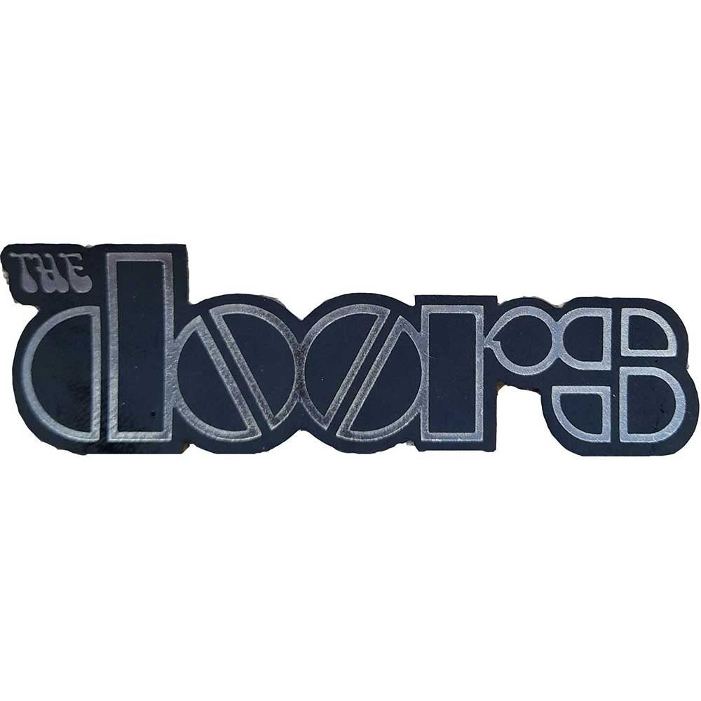 THE DOORS Chrome Logo Patch - 1.5x4 Inch - Doors Logo Rock Band Jim Morrison Embroidered Patch Applique Craft Supply - Officially Licensed