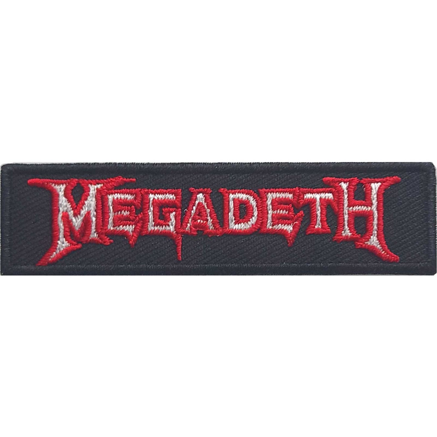 MEGADETH Patch - 3x1 Inch - Megadeth Logo Outline Thrash Metal Band Logo Embroidered Patch Applique Craft Supply - Officially Licensed