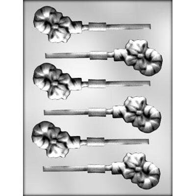 CANDY CANE with Bow  Sucker Lolly Chocolate Candy Mold -- Christmas Tree Chocolate Candy Mold Craft Supply