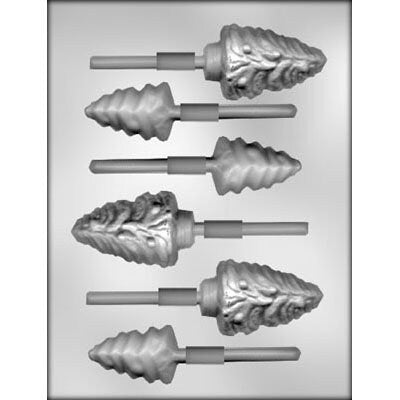 CHRISTMAS TREES Sucker Lolly Chocolate Candy Mold -- Christmas Tree Pine Lights Craft Supply