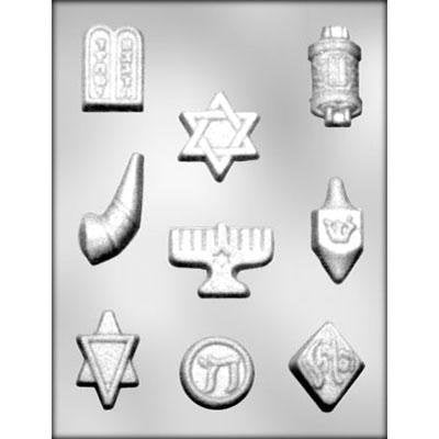 JEWISH SYMBOLS Chocolate Candy Mold -- Judaism Religious Star of David King David Craft Supply