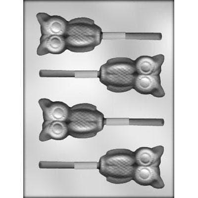 OWL Sucker Lolly Chocolate Candy Mold -- Halloween Owl Sucker Mold Bird Craft Supply