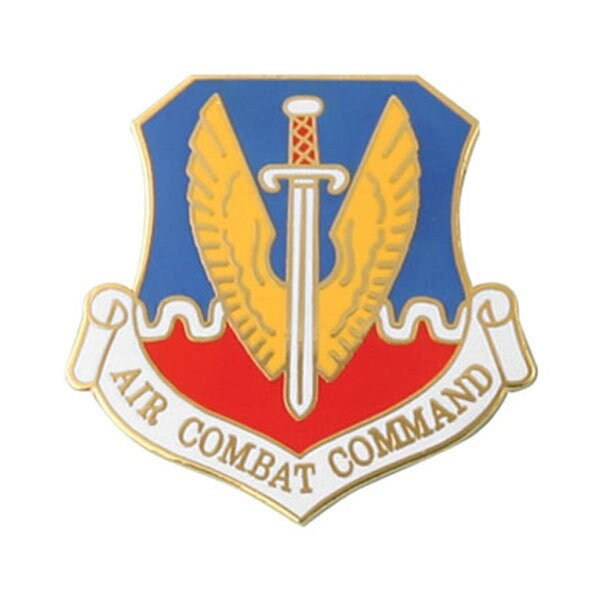 AIR FORCE Air Combat Command Lapel Pin - 1 Inch - USAF Air Force Enamel Pin for Backpack Tie Shirt Trading Button Pinback