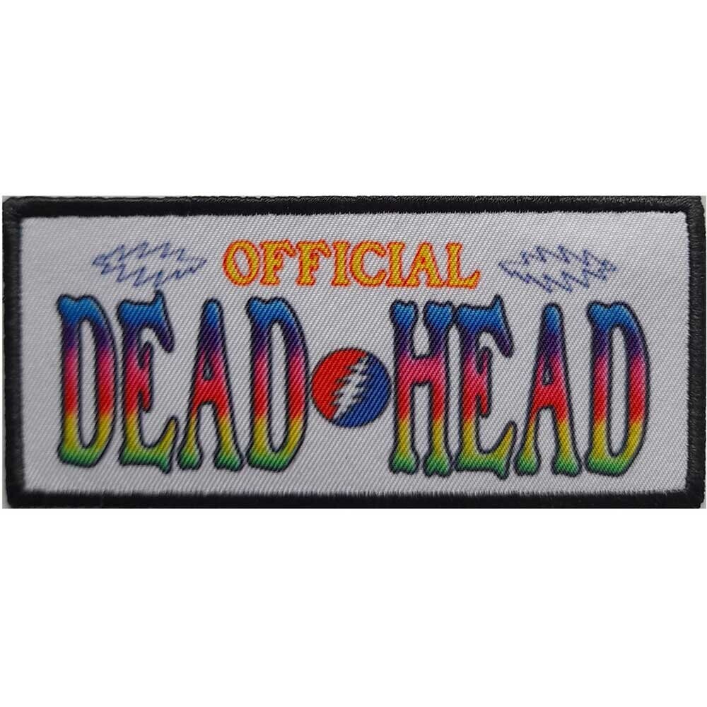 GRATEFUL DEAD Official Dead Head Patch - 1.75x4.1 Inch - Rock Band Embroidered Patch Applique Craft Supply - Officially Licensed