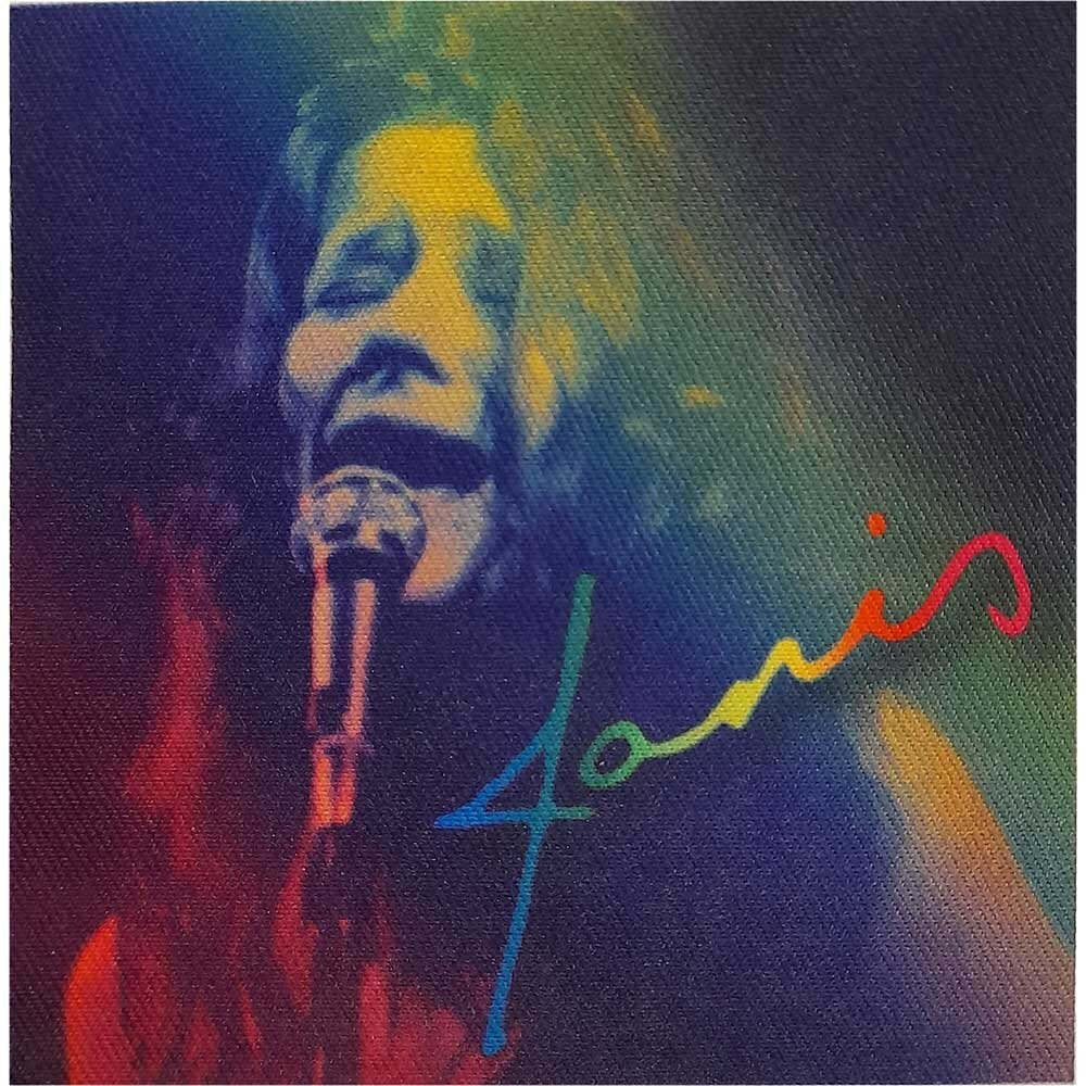 JANIS JOPLIN Rainbow Singing Patch - 3.5 Inch - Legendary Singer Songwriter Embroidered Patch Applique Craft Supply - Officially Licensed