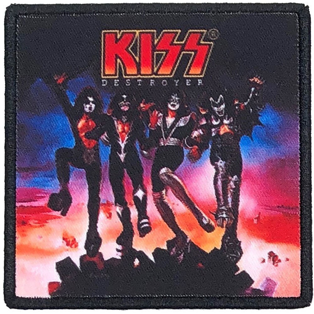 KISS Destroyer Patch - 3.5x3.5 Inch - KISS Destroyer Rock Band Album Cover Embroidered Patch Applique Craft Supply - Officially Licensed